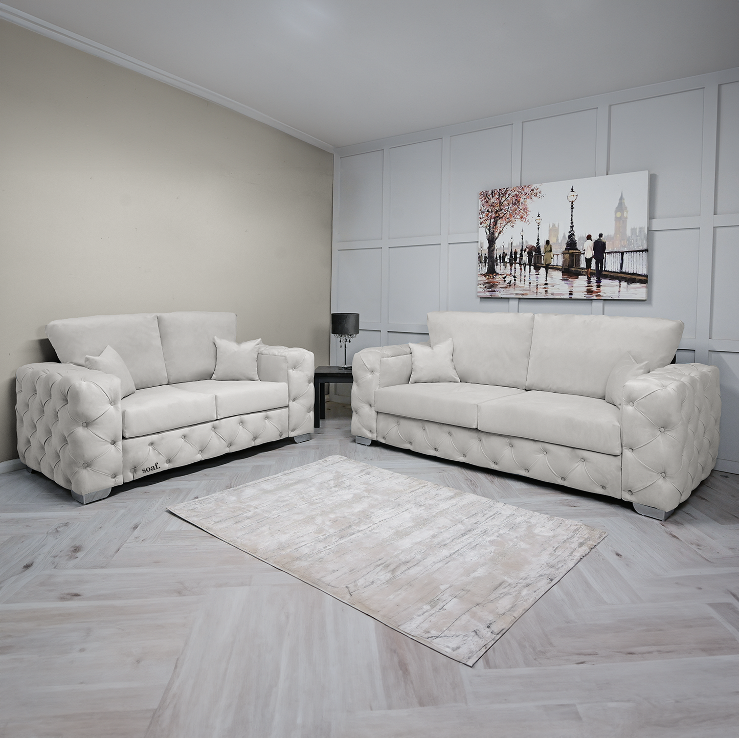 Ankara | 3 Seater | Cream