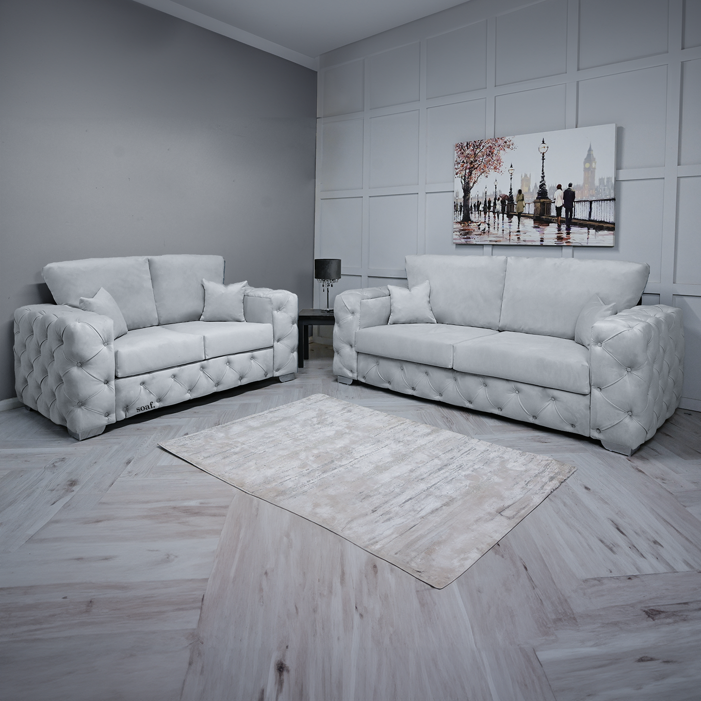 Ankara | 3 Seater | Light Grey