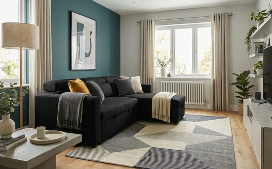 Willow Chaise | Storage Chaise Sofa Bed | Black