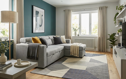 Willow Chaise | Storage Chaise Sofa Bed | Grey